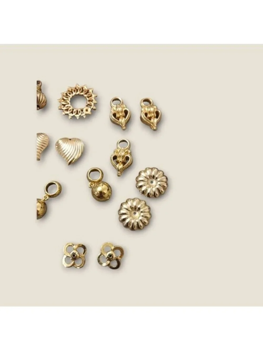Bulk Lot of Gold Tone Charms